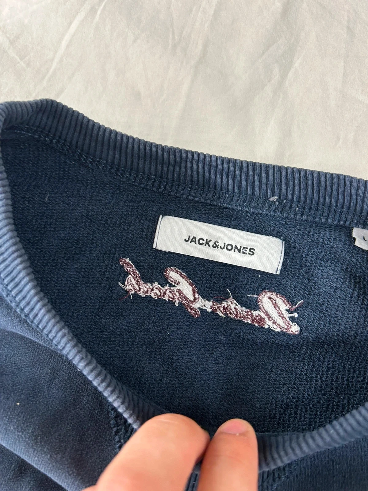 Blauw marine jack & jones colbert met ronde hals, maat L – photo 7